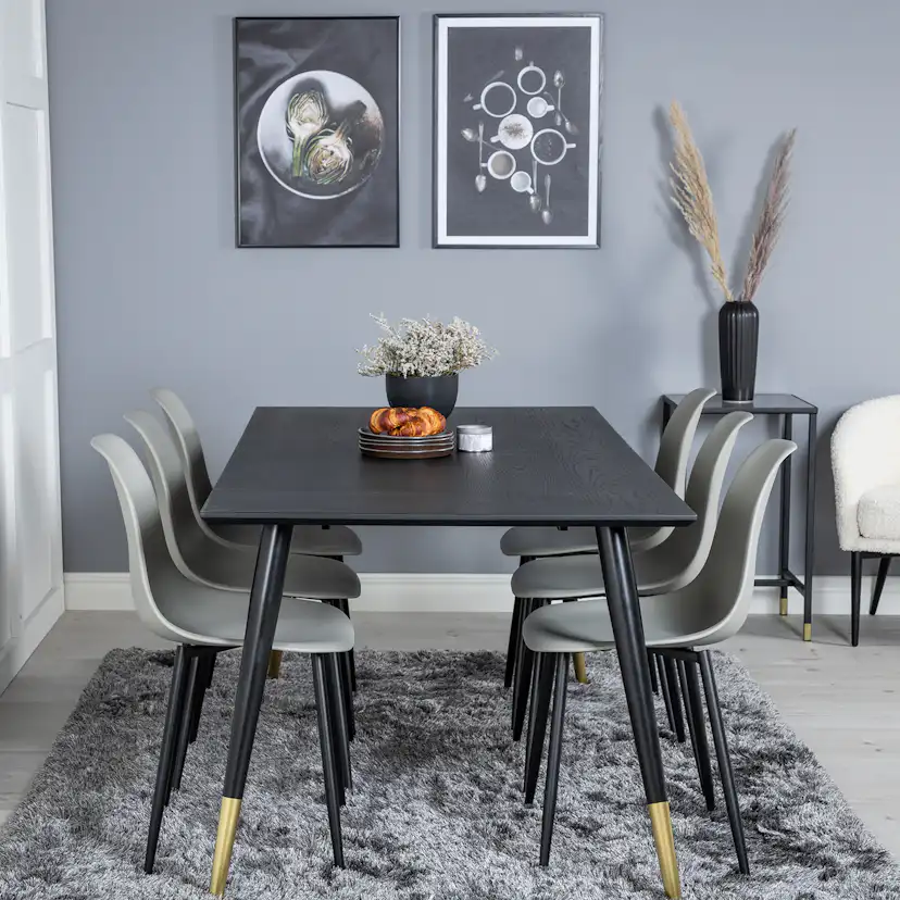 Matgrupp Venture Home Dipp med 6 Polar Plast Stolar