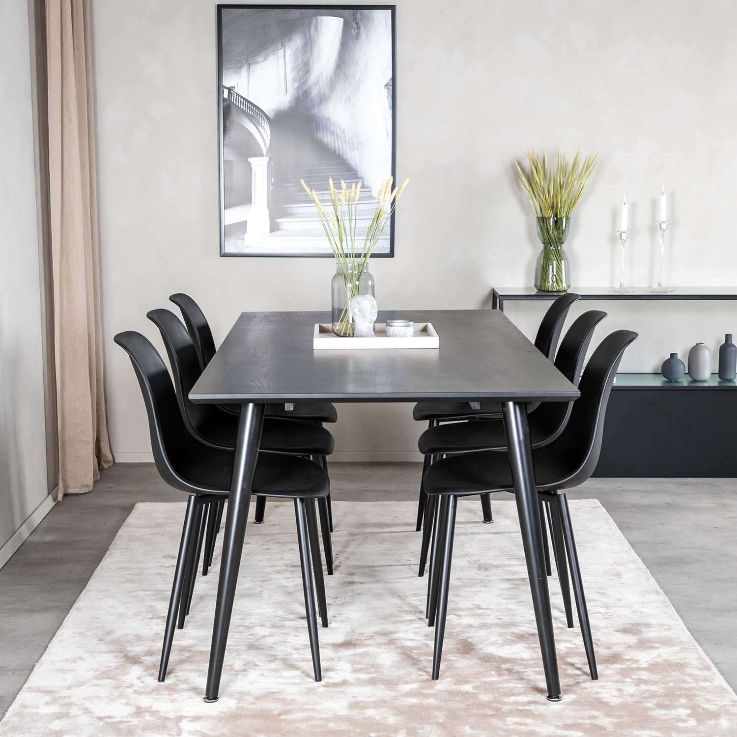 Matgrupp Venture Home Dipp med 6 Polar Plast Stolar