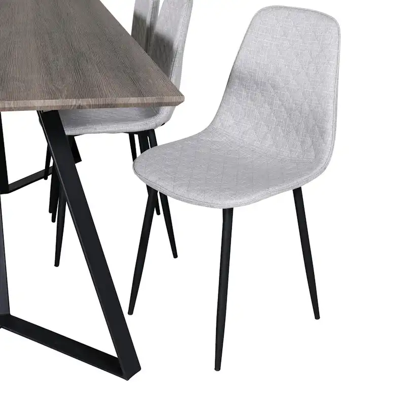 Matgrupp Venture Home Madde med 6 Phoi Stolar Polyestertyg