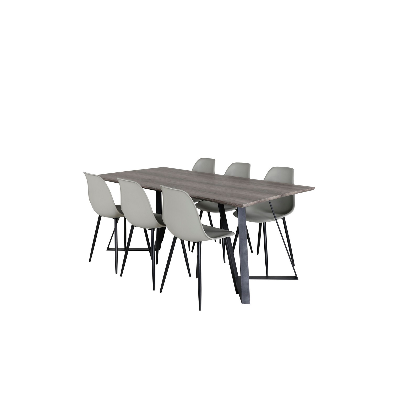 Matgrupp Venture Home Madde med 6 Pop Stolar