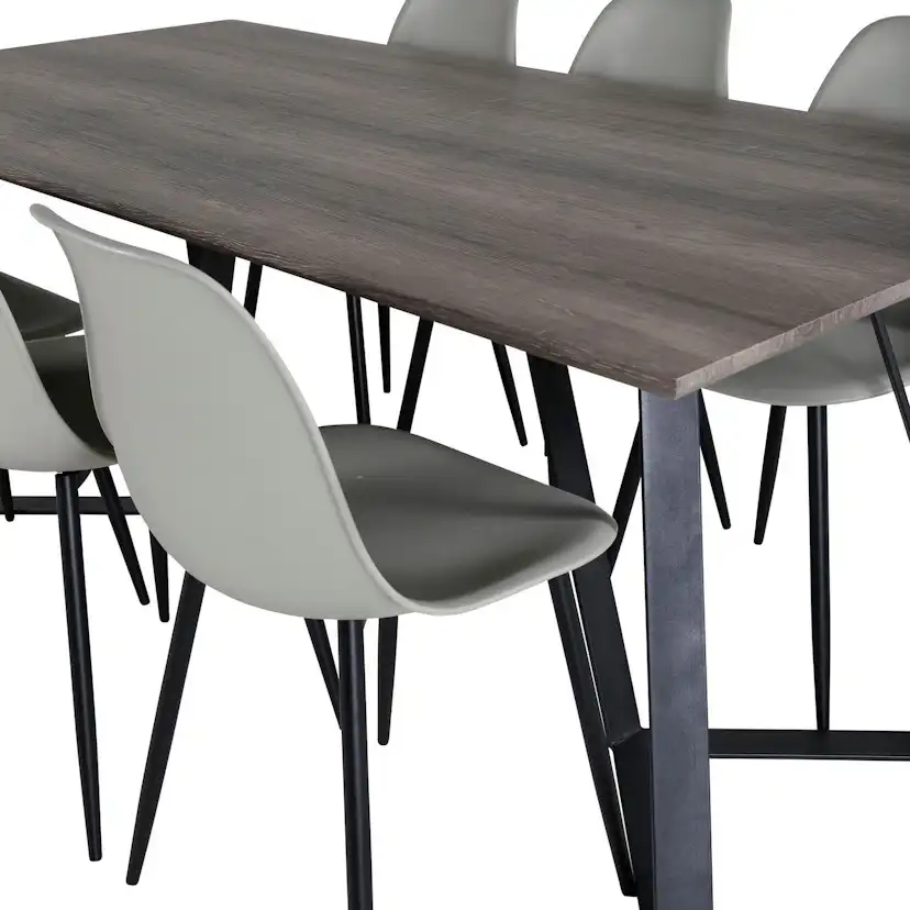 Matgrupp Venture Home Madde med 6 Pop Stolar