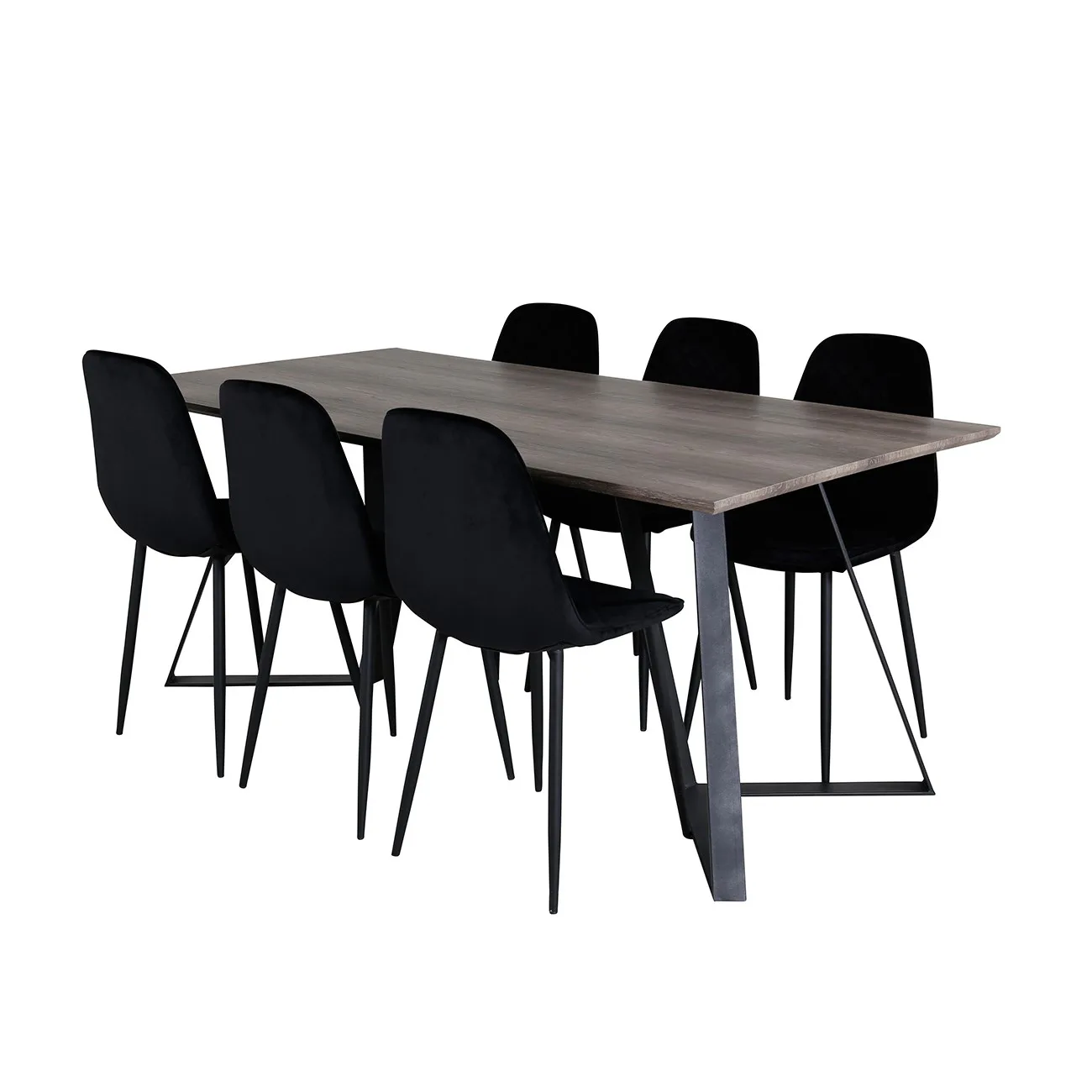 Matgrupp Venture Home Madde med 6 Phoi Stolar Sammet