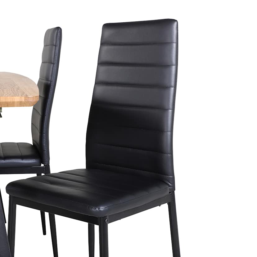 Matgrupp Venture Home Ina med 4 Sly Stolar Konstläder