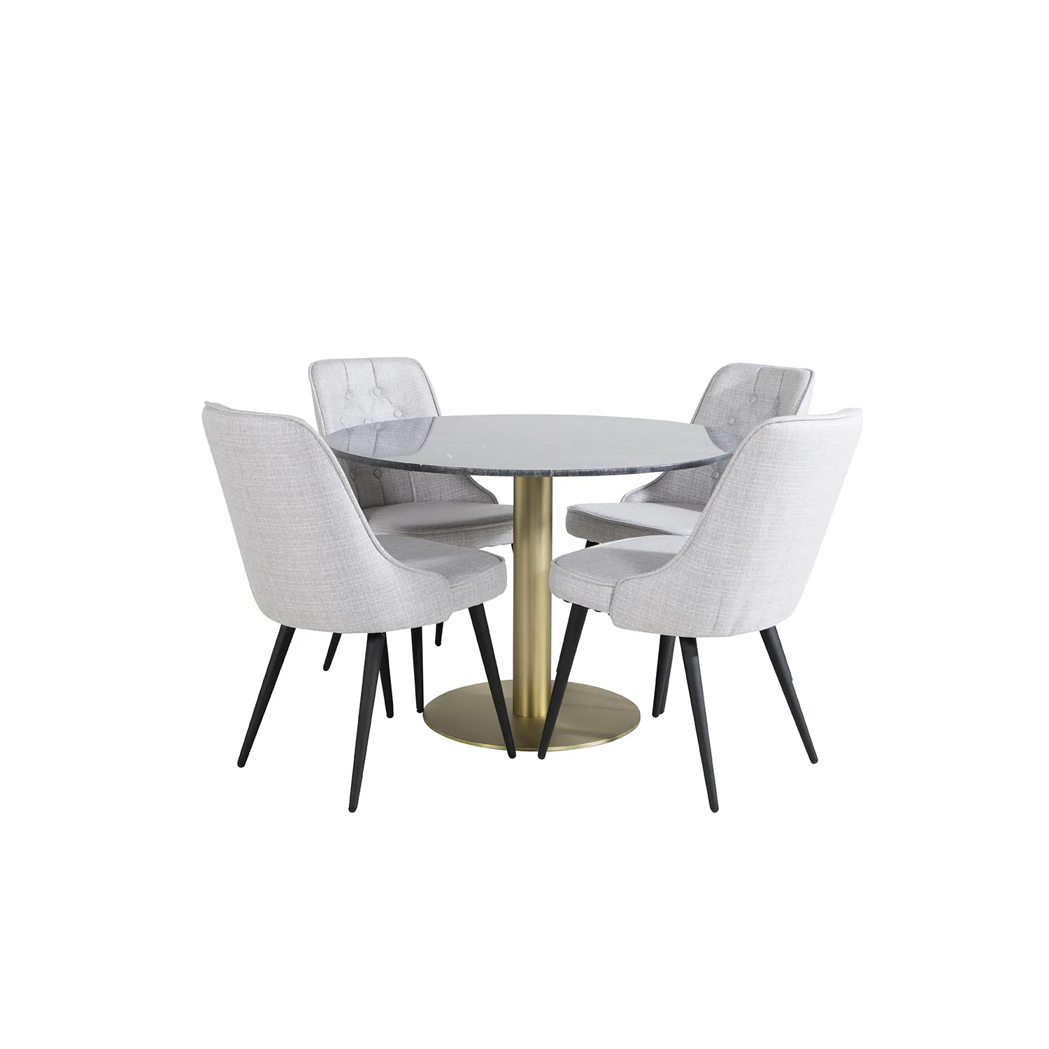 Svart/Mässing/Ljusgrå