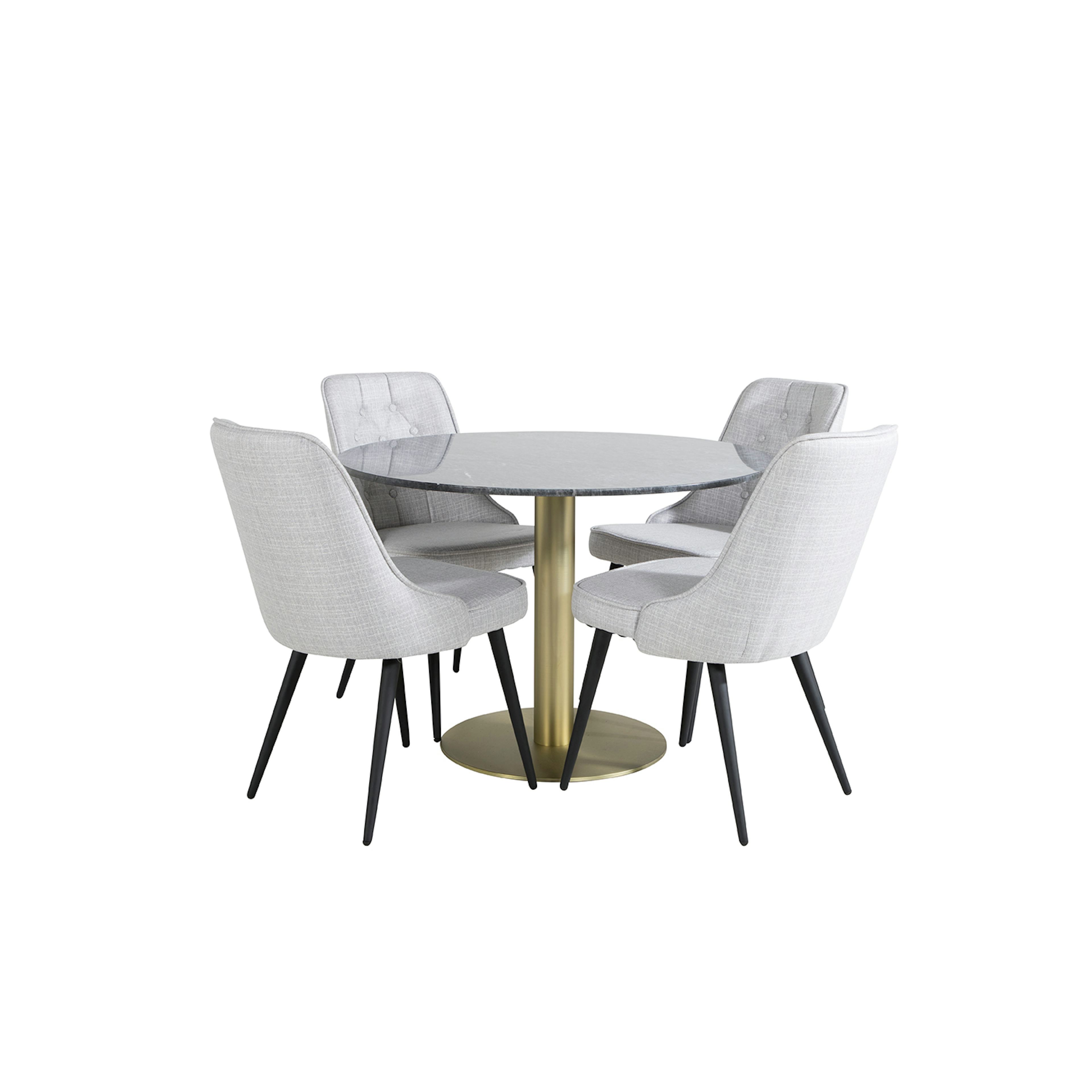 Svart/Mässing/Ljusgrå