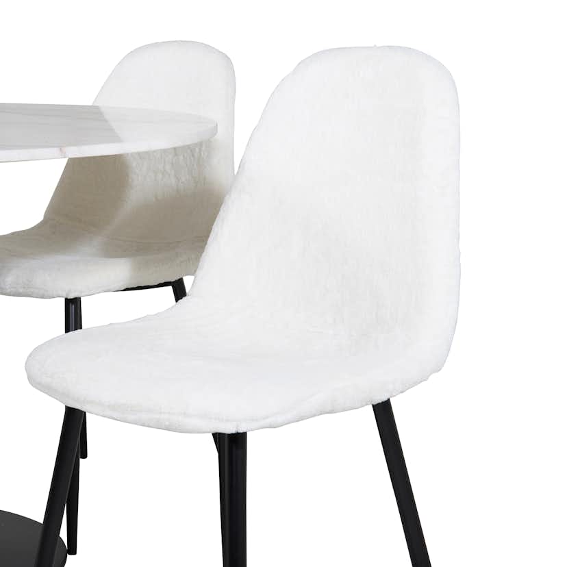 Matgrupp Venture Home Estelle med 4 Pooya Stolar PolyEstelletyg