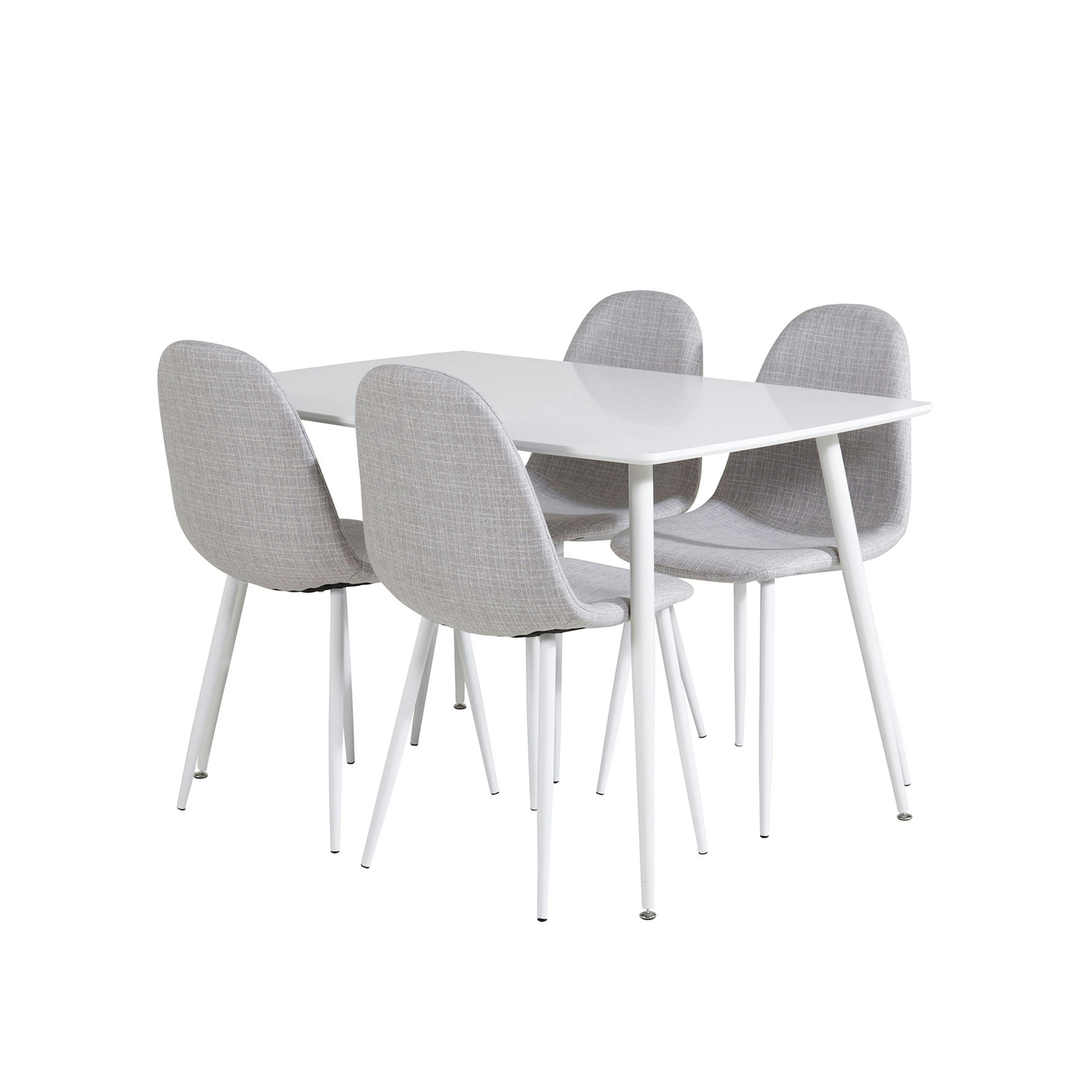 Matgrupp Venture Home Pobbie med 4 Pobbie Stolar Vit