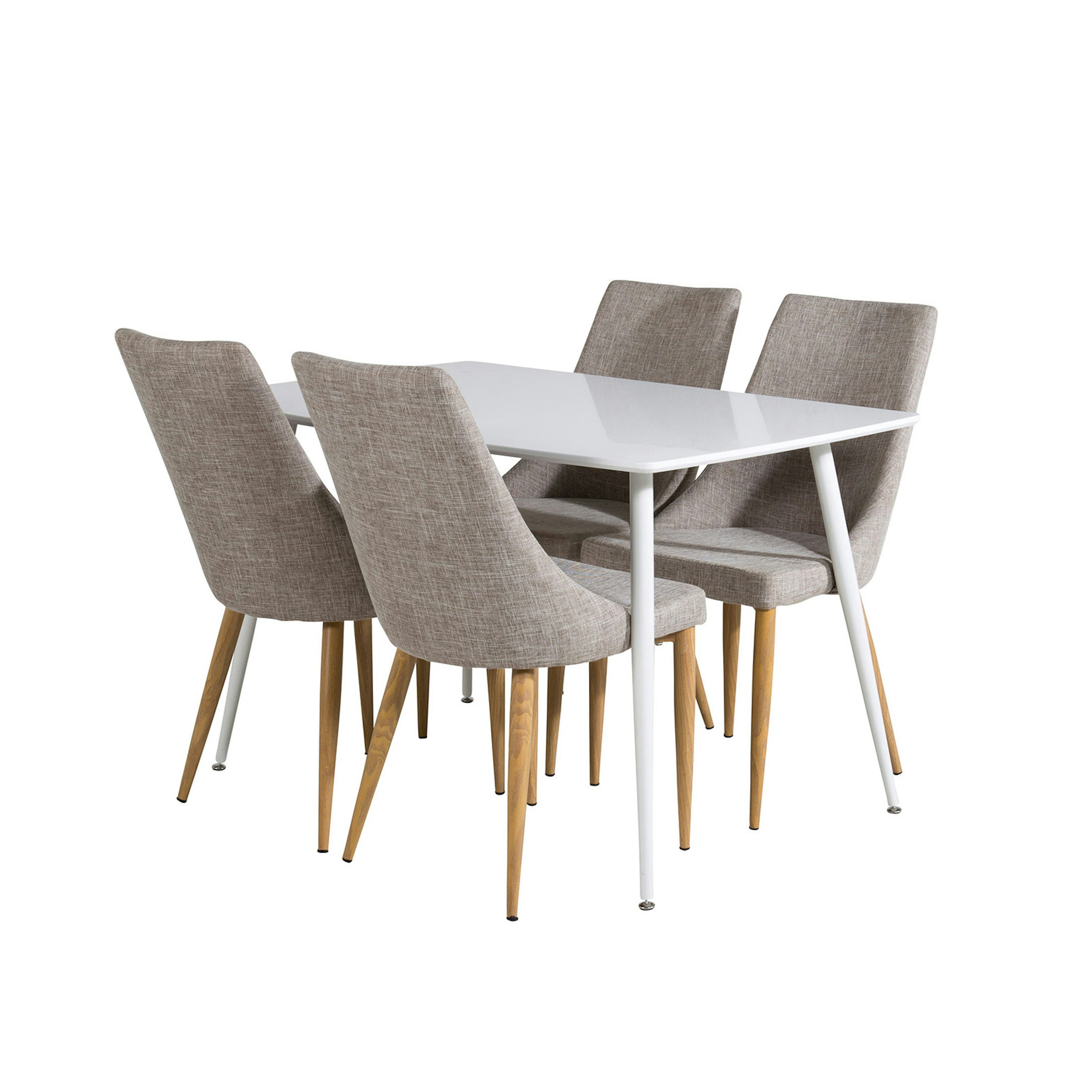 Matgrupp Venture Home Pobbie med 4 Laura Stolar Vit