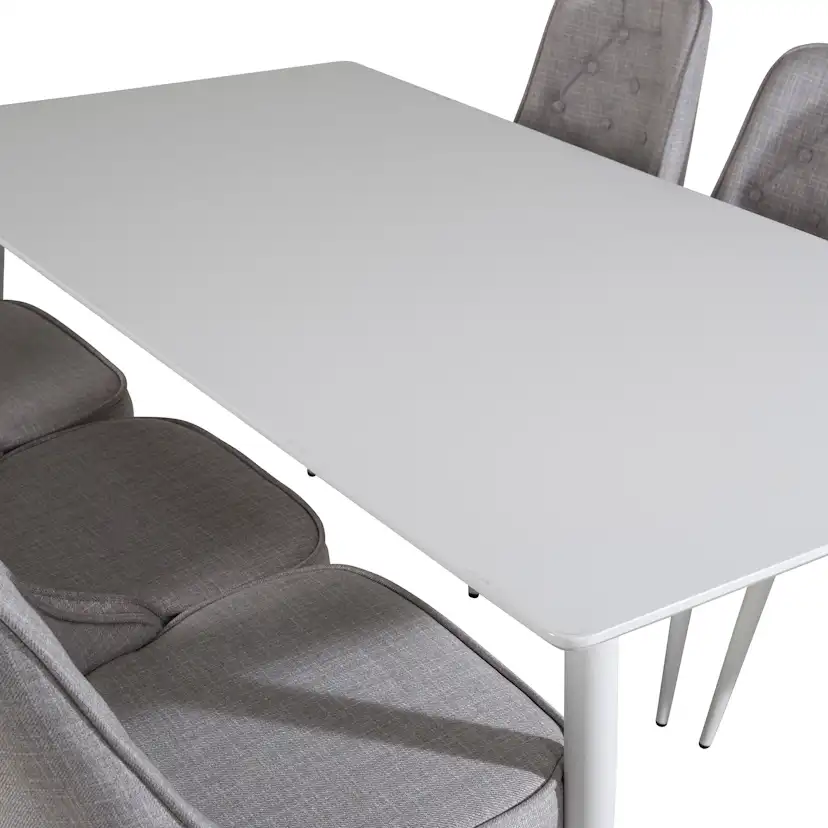 Matgrupp Venture Home Pobbie med 6 Vera Stolar Vita Ben