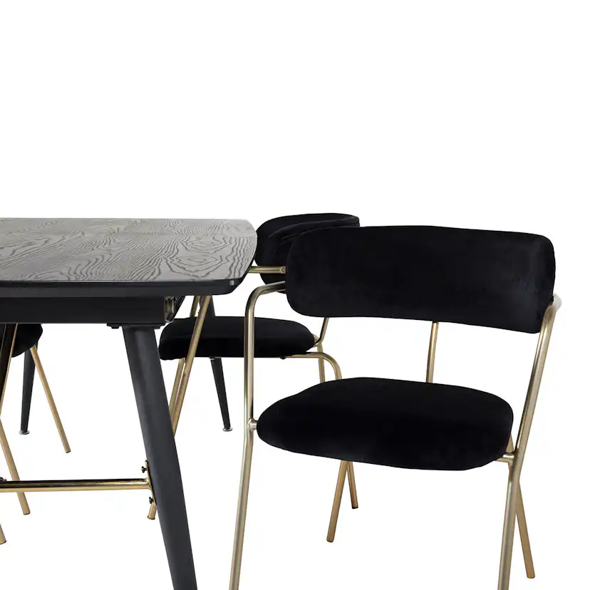 Matgrupp Venture Home Gold med 4 Arrow stolar