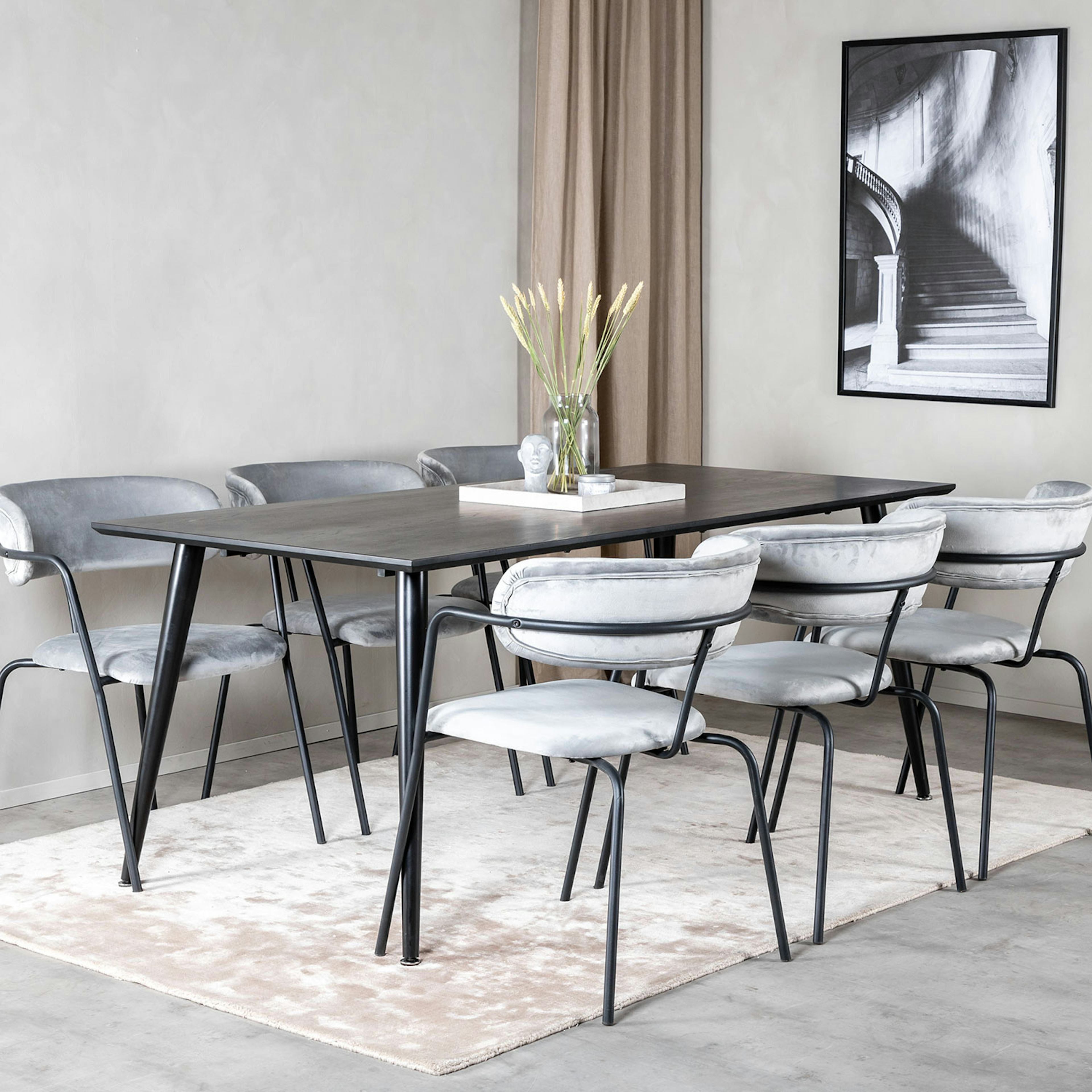 Matgrupp Venture Home Dipp med 6 Arrow stolar