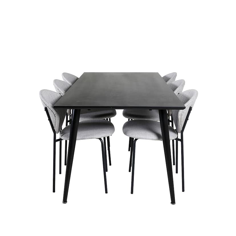 Matgrupp Venture Home Dipp med 6 Vault stolar