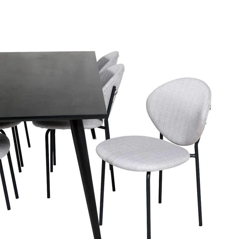 Matgrupp Venture Home Dipp med 6 Vault stolar