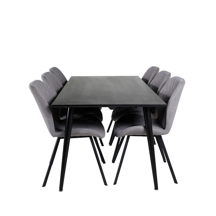 Matgrupp Venture Home Dipp med 6 Gemma stolar