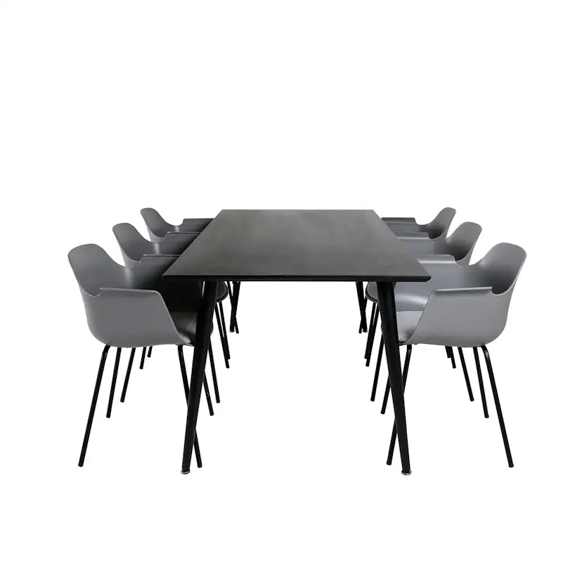 Matgrupp Venture Home Dipp med 6 Comfort Plastic stolar