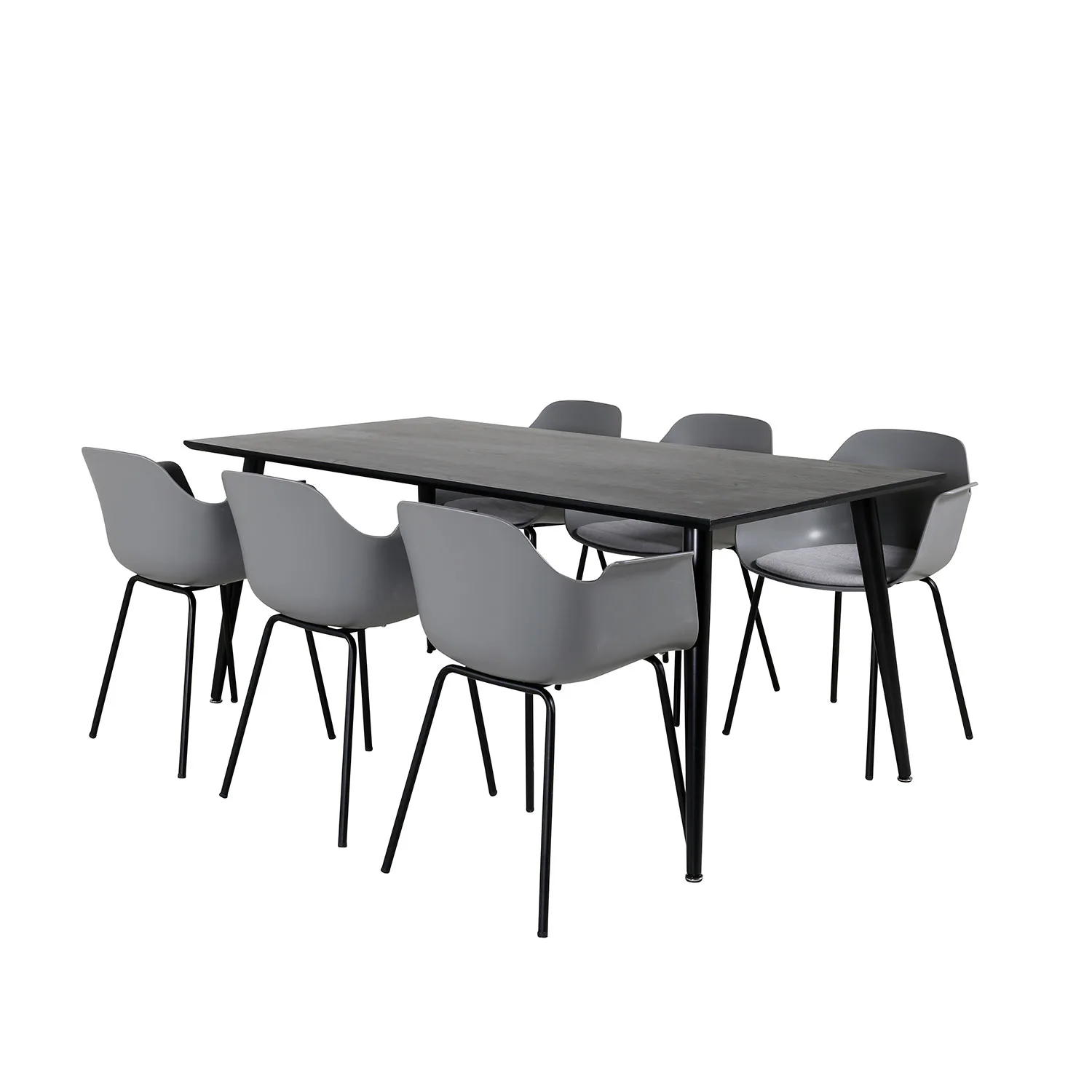 Matgrupp Venture Home Dipp med 6 Comfort Plastic stolar