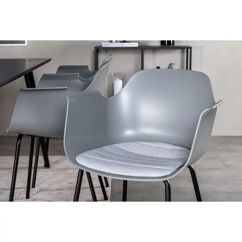 Matgrupp Venture Home Dipp med 6 Comfort Plastic stolar