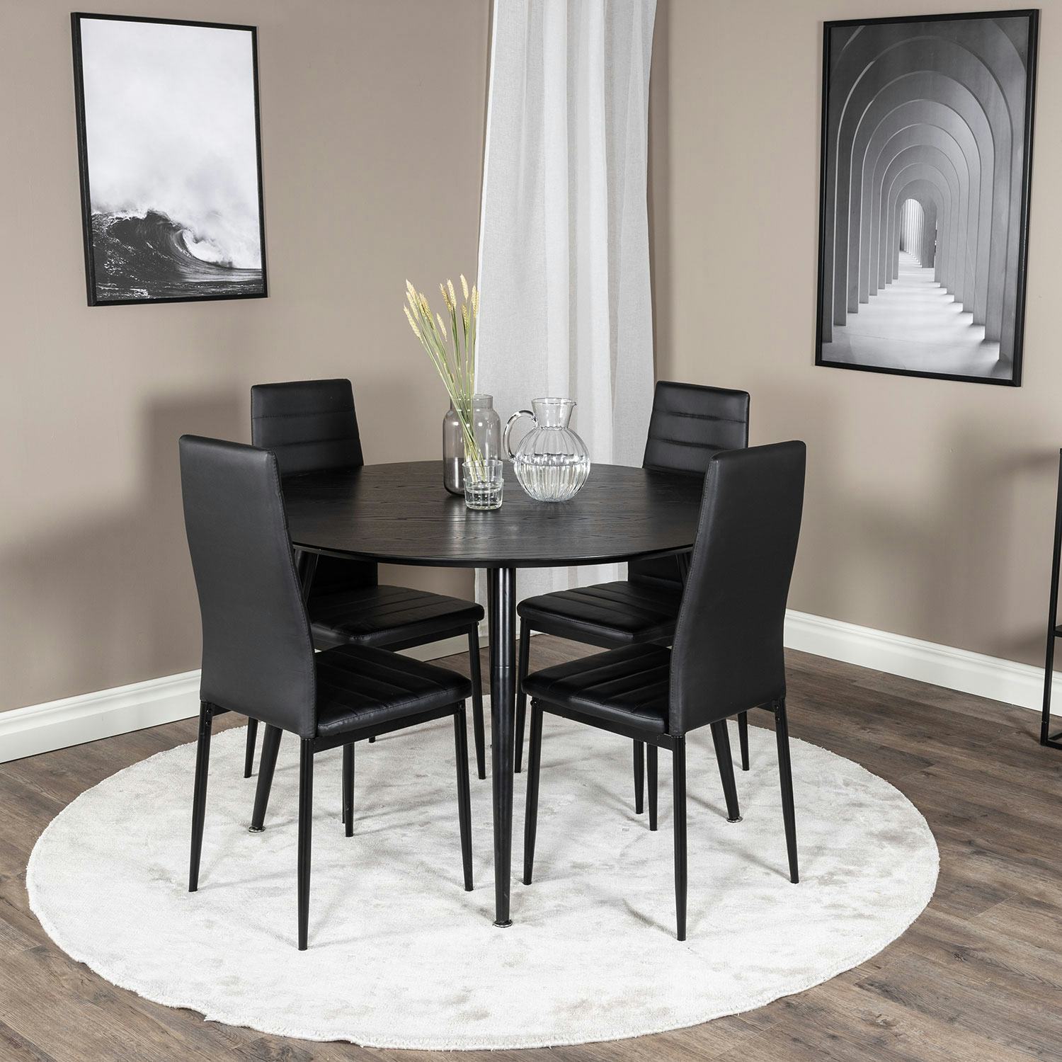 Matgrupp Venture Home Dipp med 4 Slim High stolar