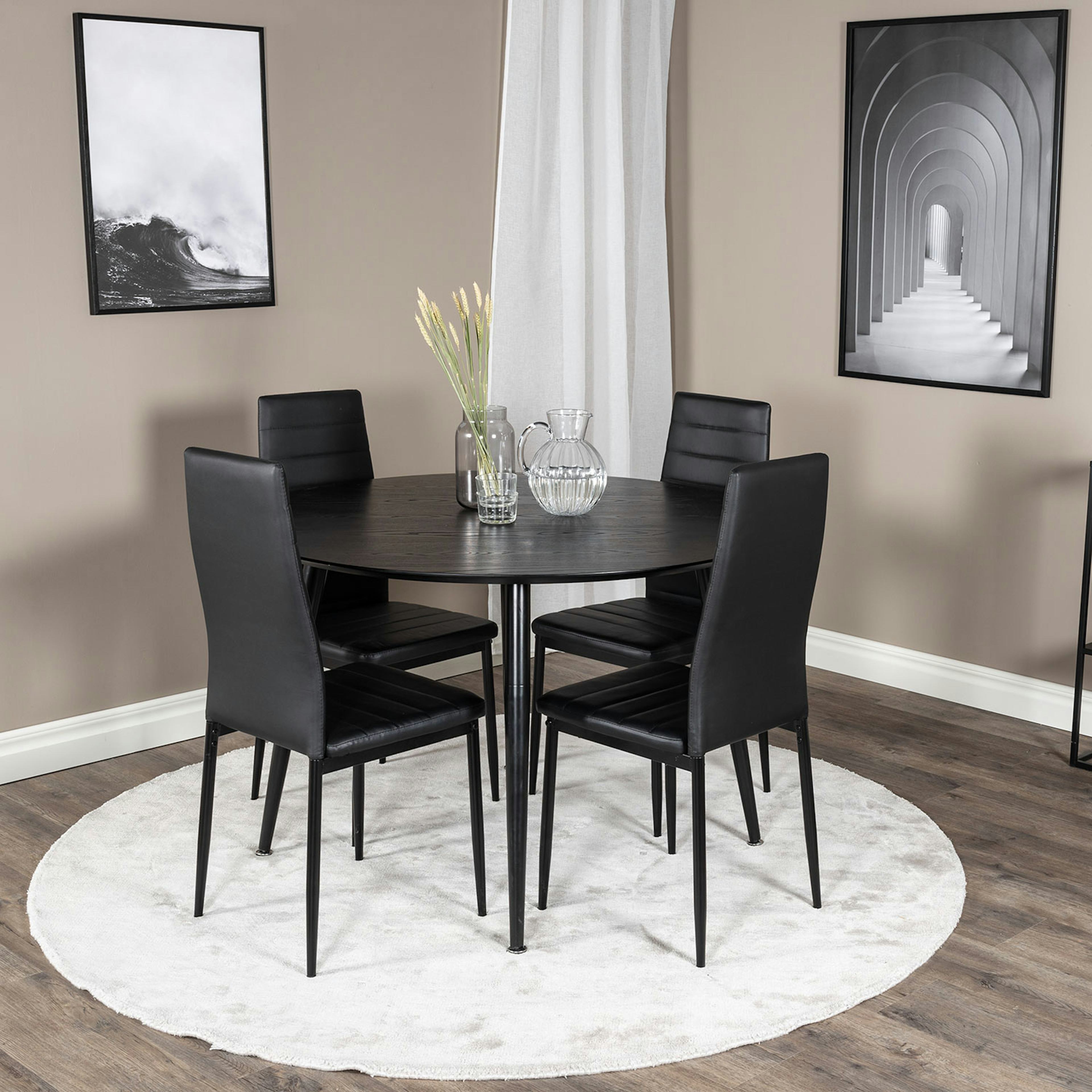 Matgrupp Venture Home Dipp med 4 Slim High stolar