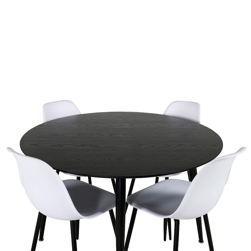 Matgrupp Venture Home Dipp med 4 Polar Plastic stolar