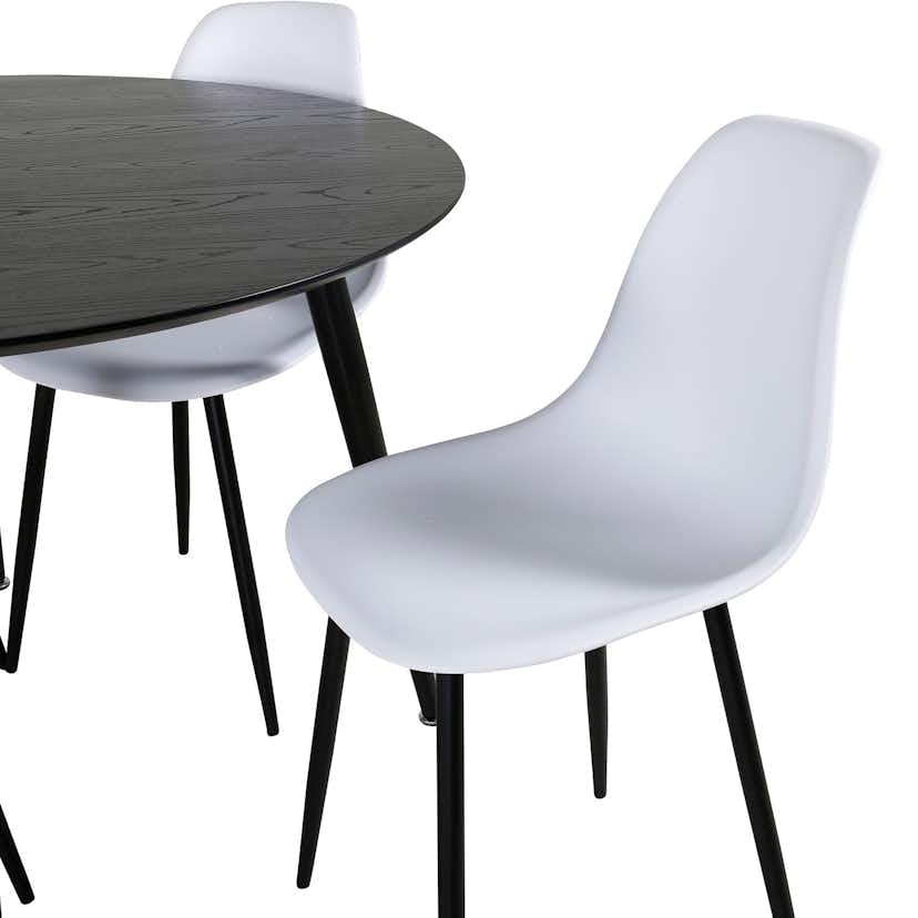 Matgrupp Venture Home Dipp med 4 Polar Plastic stolar