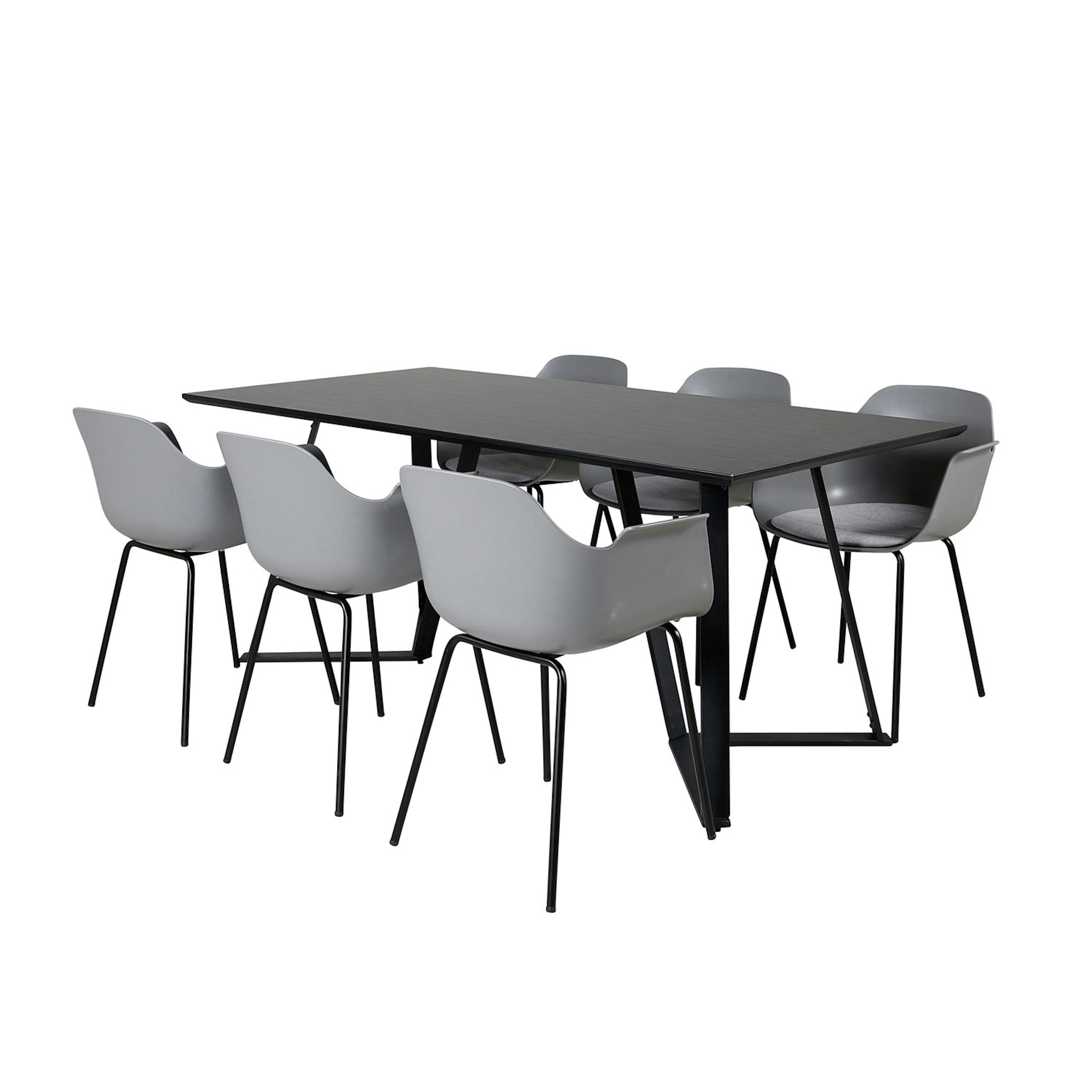 Matgrupp Venture Home Marina med 6 Comfort Plastic stolar