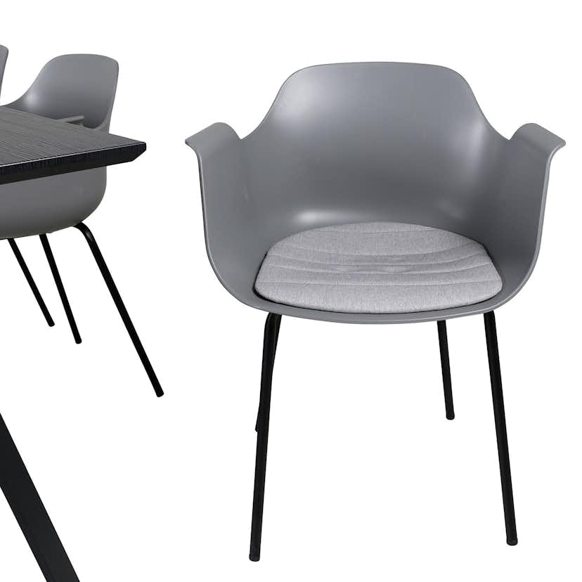 Matgrupp Venture Home Marina med 6 Comfort Plastic stolar