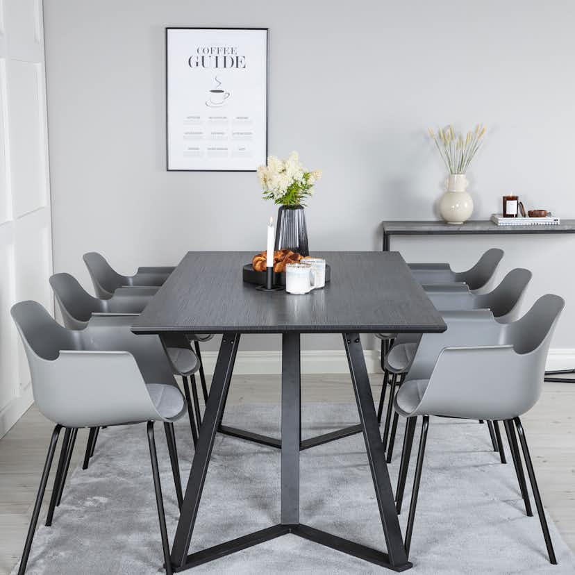 Matgrupp Venture Home Marina med 6 Comfort Plastic stolar