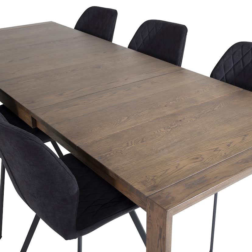 Matgrupp Venture Home Shy med 6 Geneva Matstolar