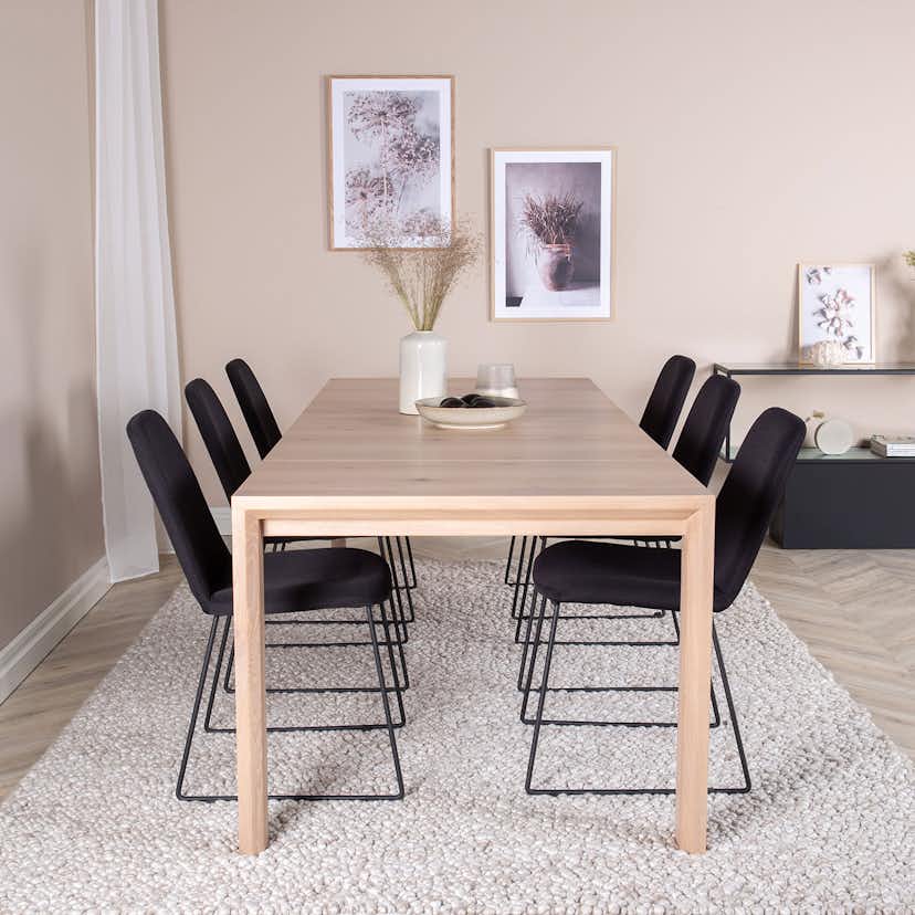 Matgrupp Venture Home Slider med 6 Muce stolar