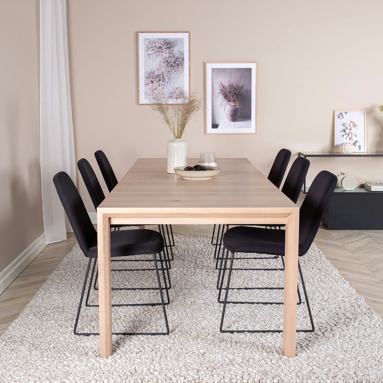 Matgrupp Venture Home Slider med 6 Muce stolar