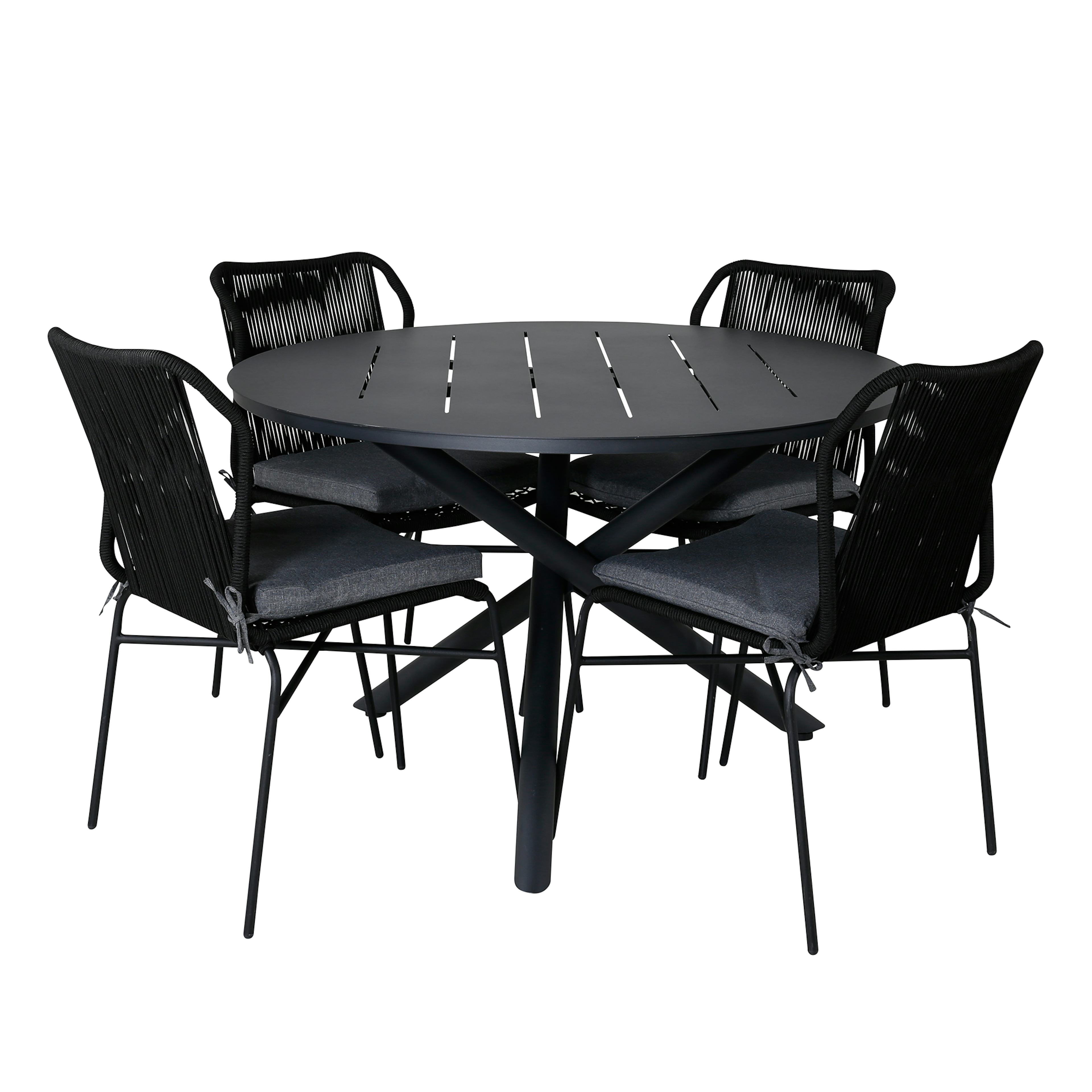 Matgrupp Venture Home Ande med 4 Julle Matstolar