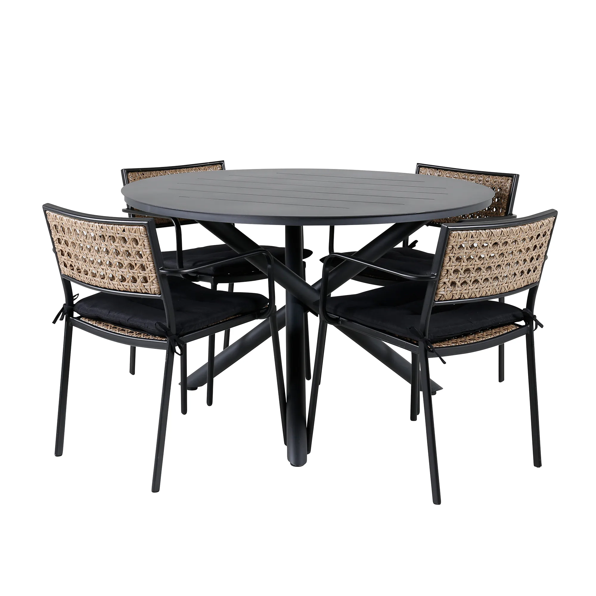 Matgrupp Venture Home Ande med 4 Pug Matstolar