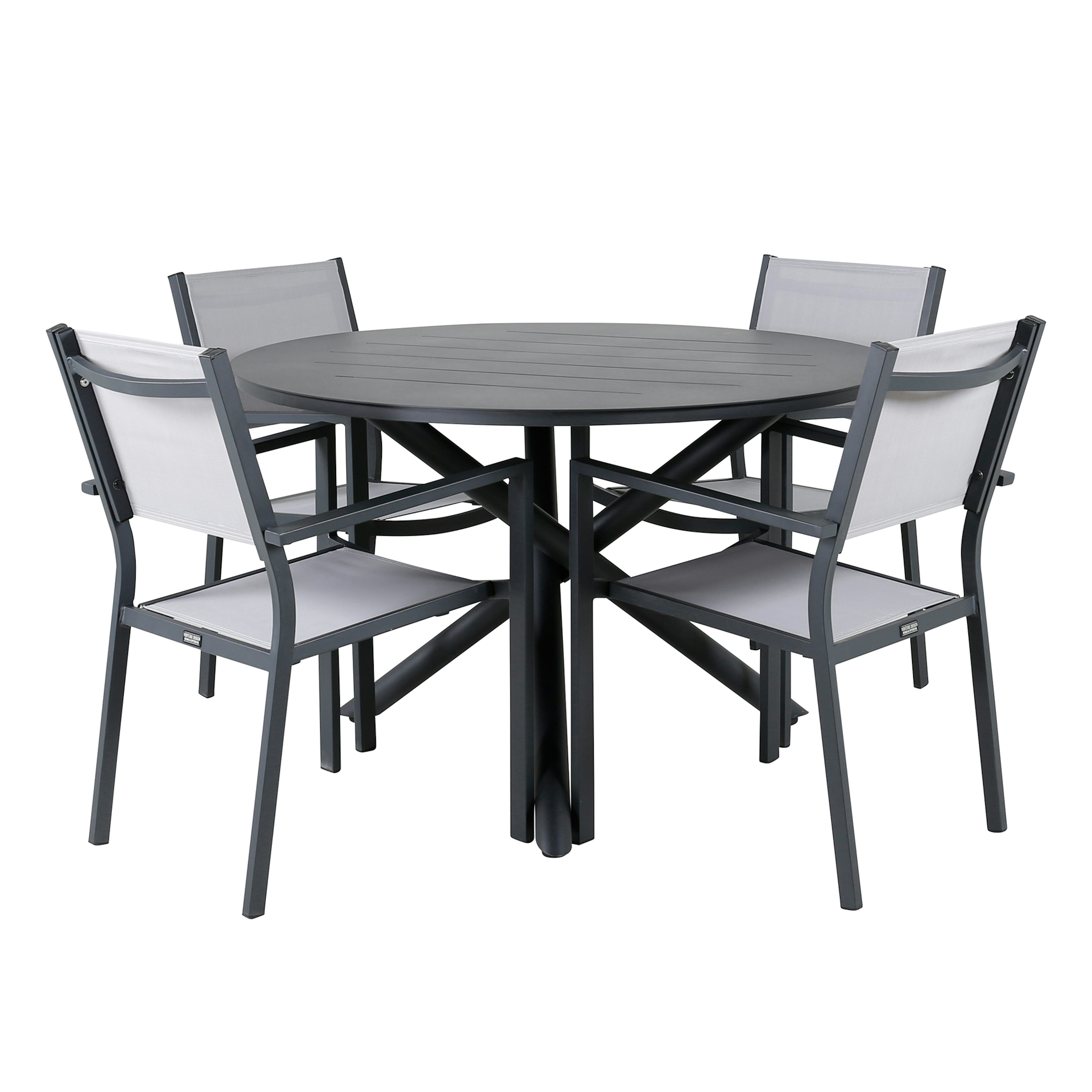 Matgrupp Venture Home Alma med 4 Copacabana Stolar