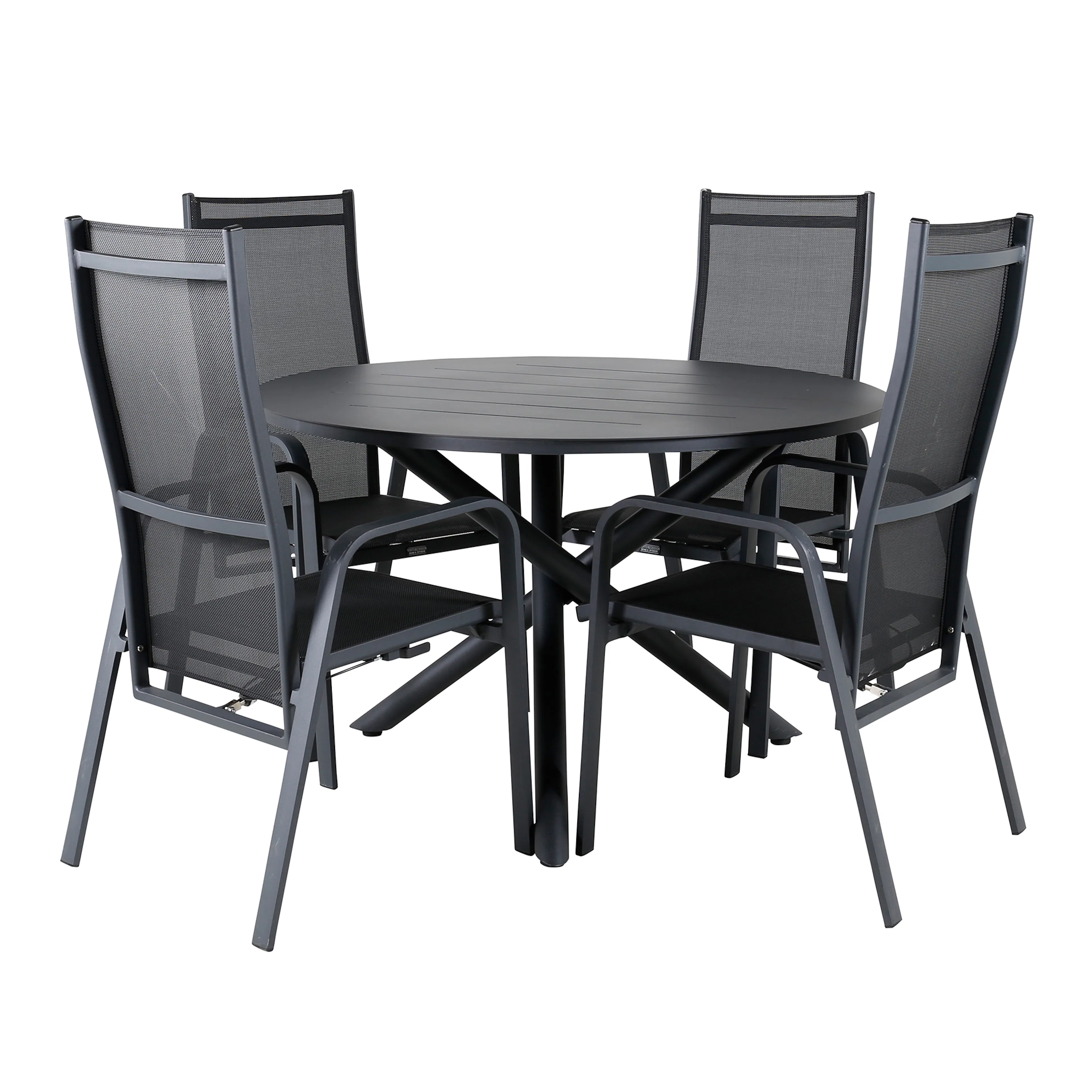 Matgrupp Venture Home Ande med 4 Cubb Recliner Matstolar