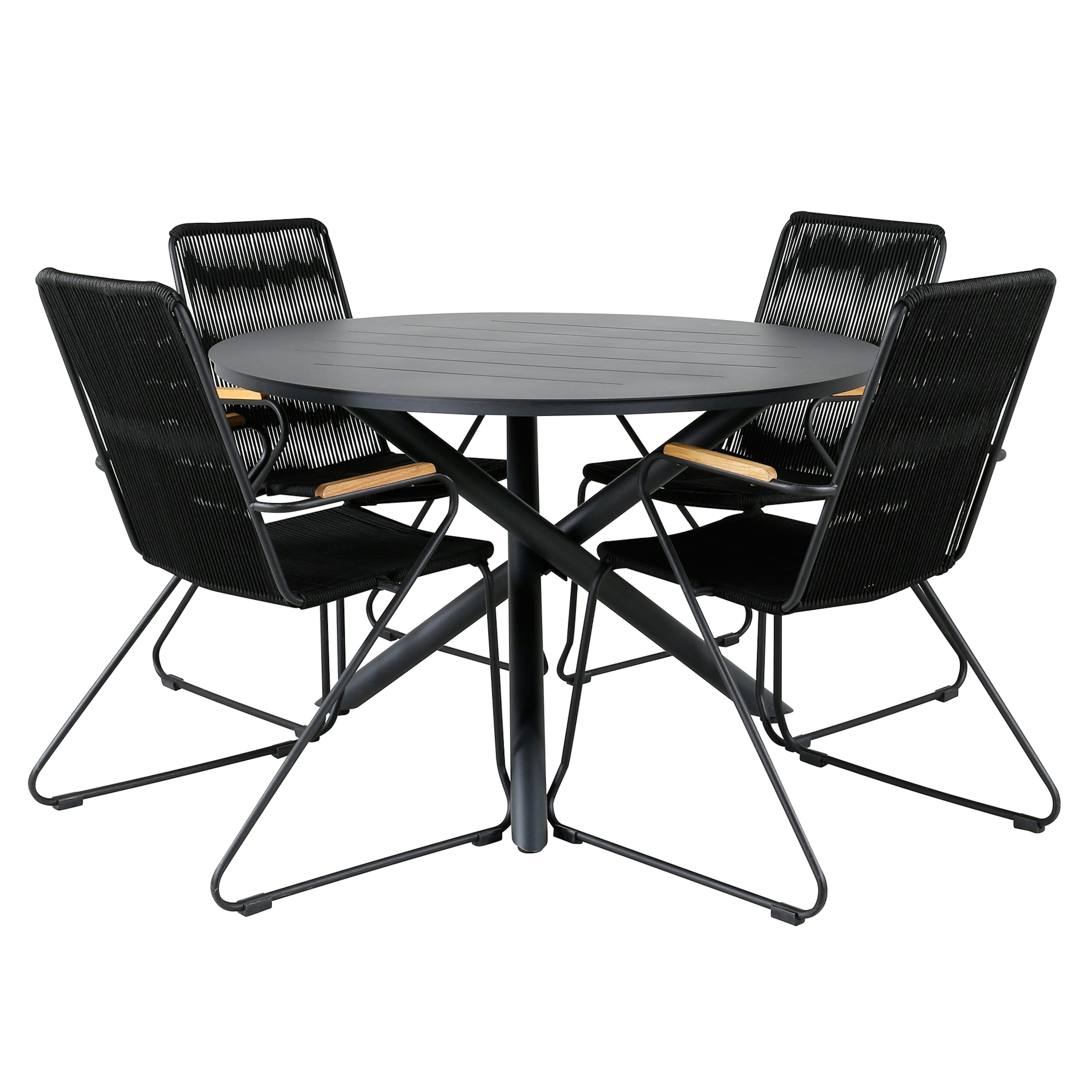 Matgrupp Venture Home Ande med 4 Boy Matstolar