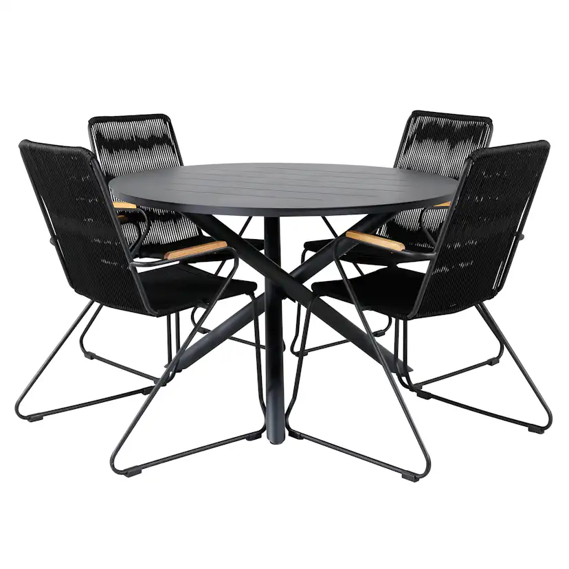 Matgrupp Venture Home Ande med 4 Boy Matstolar