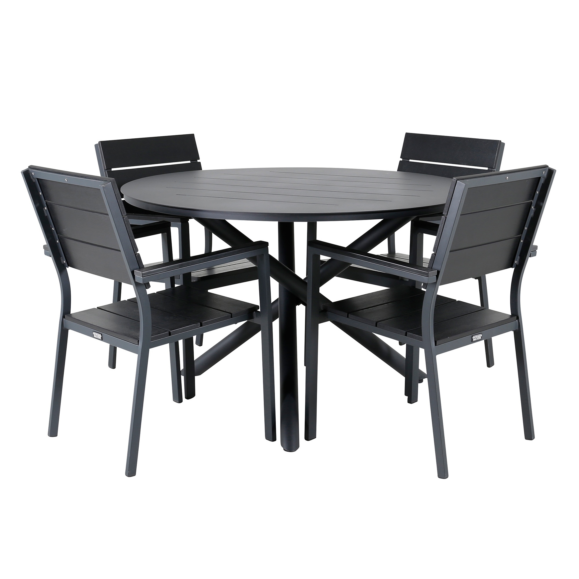 Matgrupp Venture Home Ande med 4 Livia Matstolar