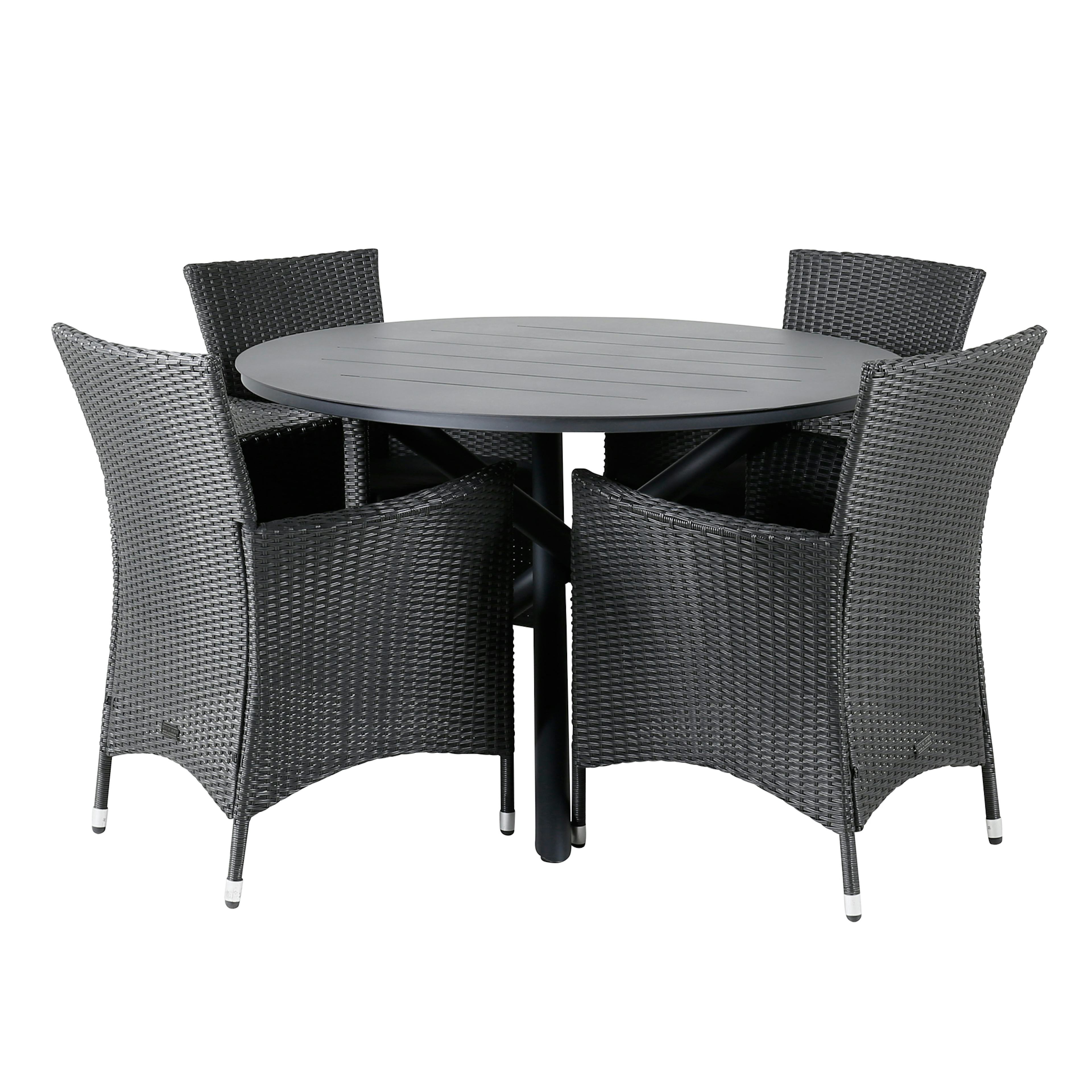 Matgrupp Venture Home Ande med 4 Kew Matstolar