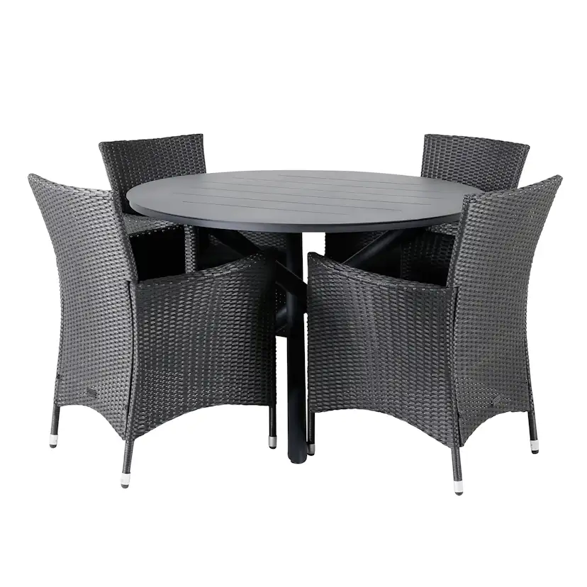 Matgrupp Venture Home Ande med 4 Kew Matstolar