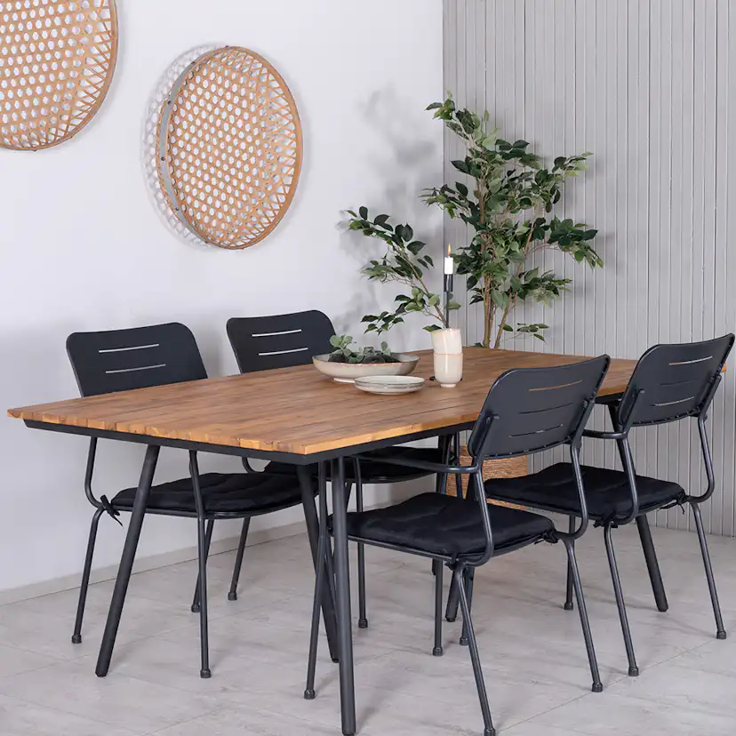 Matgrupp Venture Home Chane med 4 Nime Matstolar