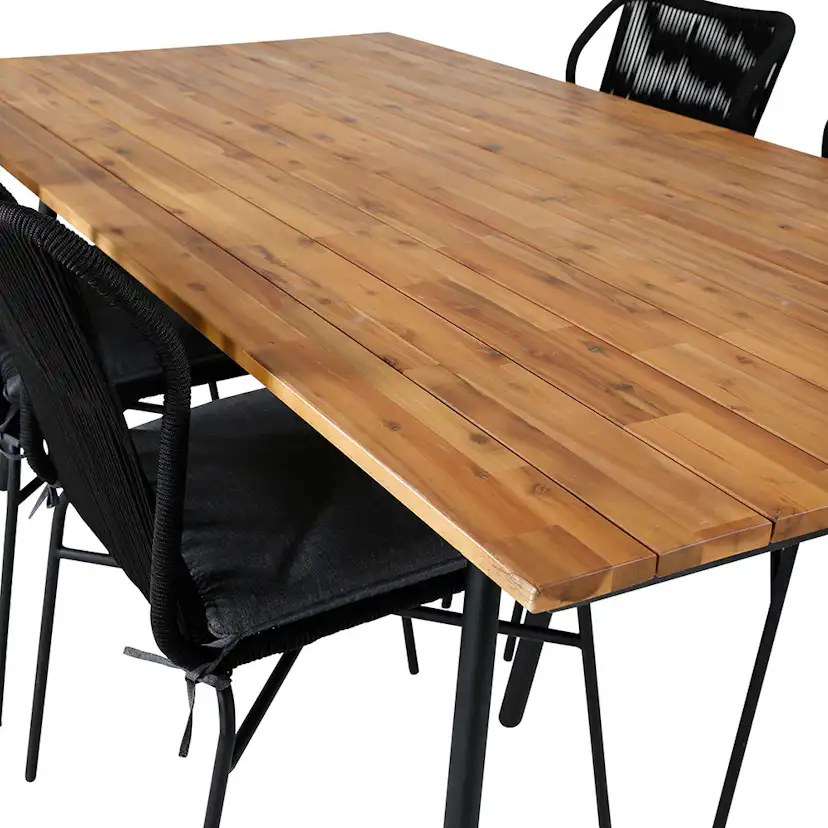 Matgrupp Venture Home Chane med 4 Julle Stapelbara Matstolar