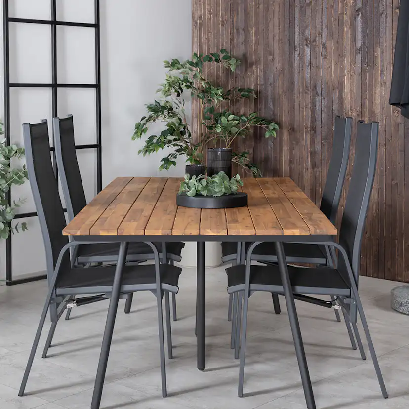 Matgrupp Venture Home Chane med 4 Curz Matstolar