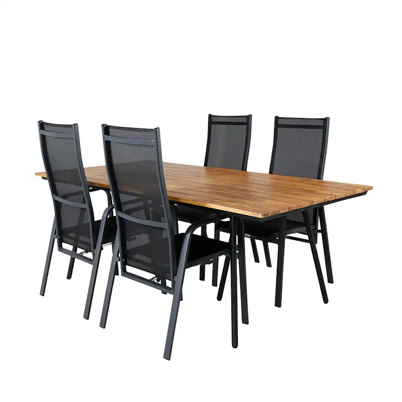 Matgrupp Venture Home Chane med 4 Curz Matstolar