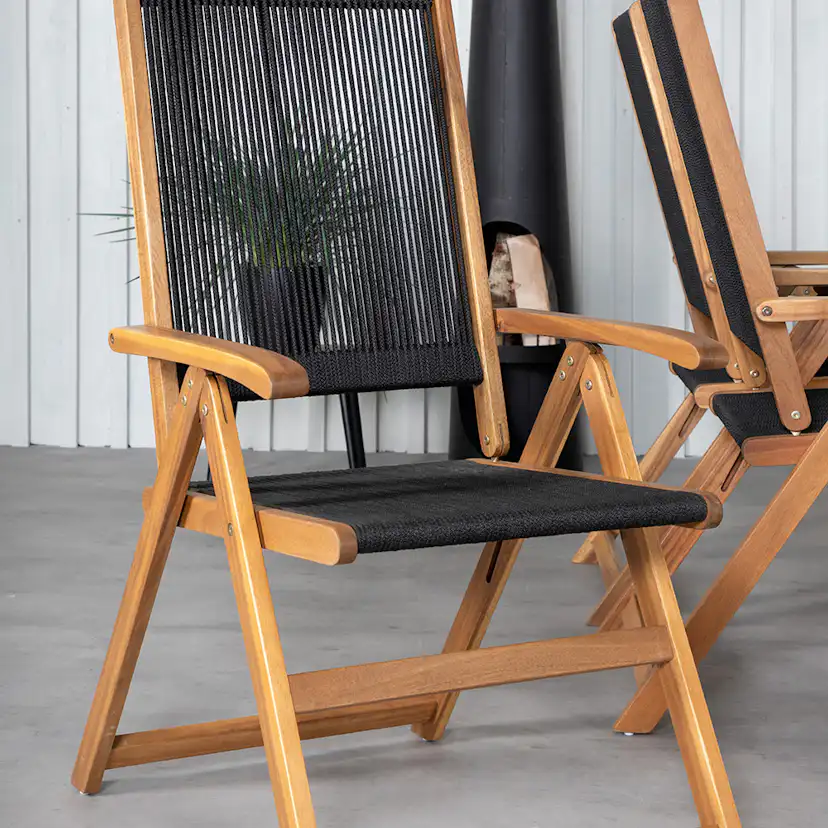 Matgrupp Venture Home King med 6 Lumi Vikbara Matstolar