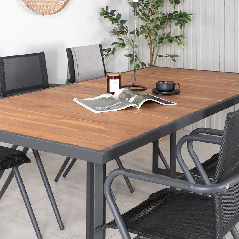 Matgrupp Venture Home King med 6 Anve Matstolar