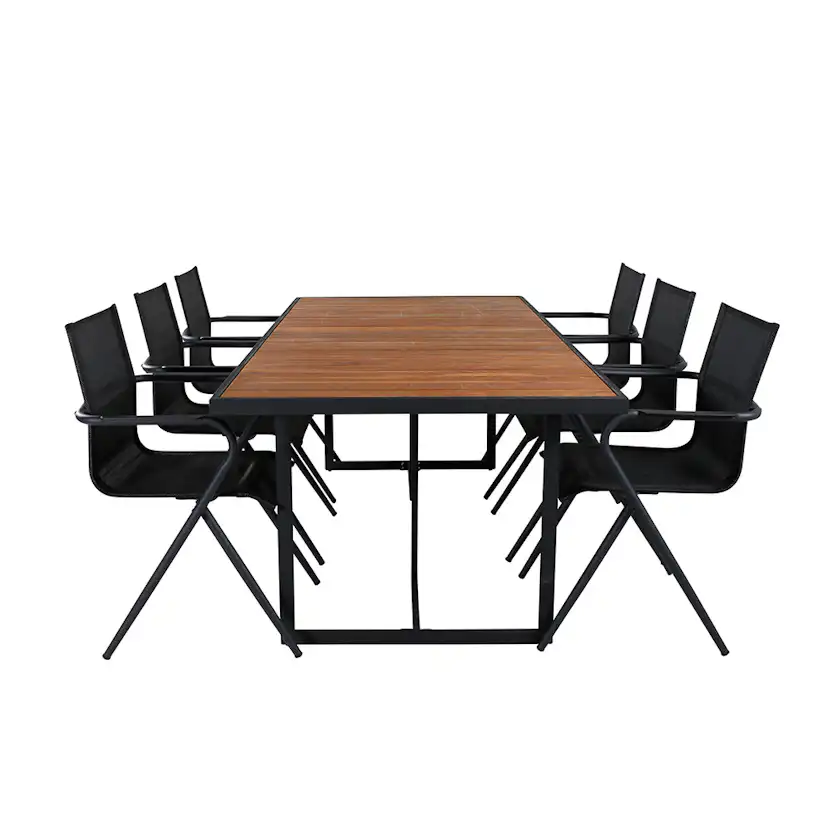 Matgrupp Venture Home King med 6 Anve Matstolar