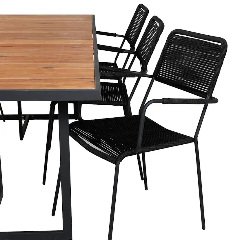 Matgrupp Venture Home King med 6 Lumi Karmstolar