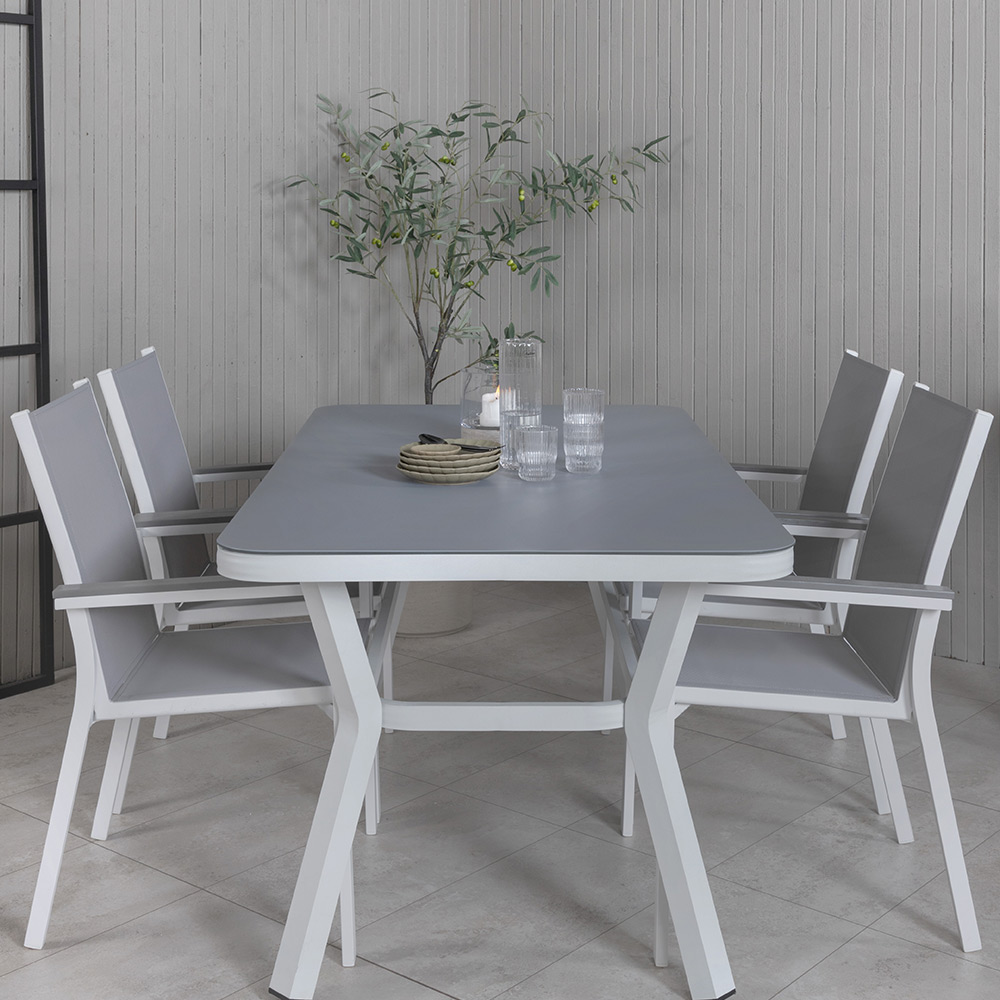 Matgrupp Utomhus Venture Home Vyn med 4 Parma Trädgårdsstolar