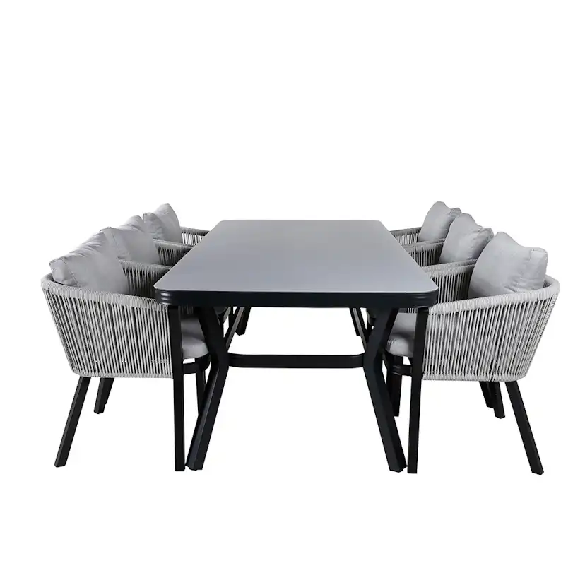 Matgrupp Venture Home Vyn med 6 Vyn Matstolar